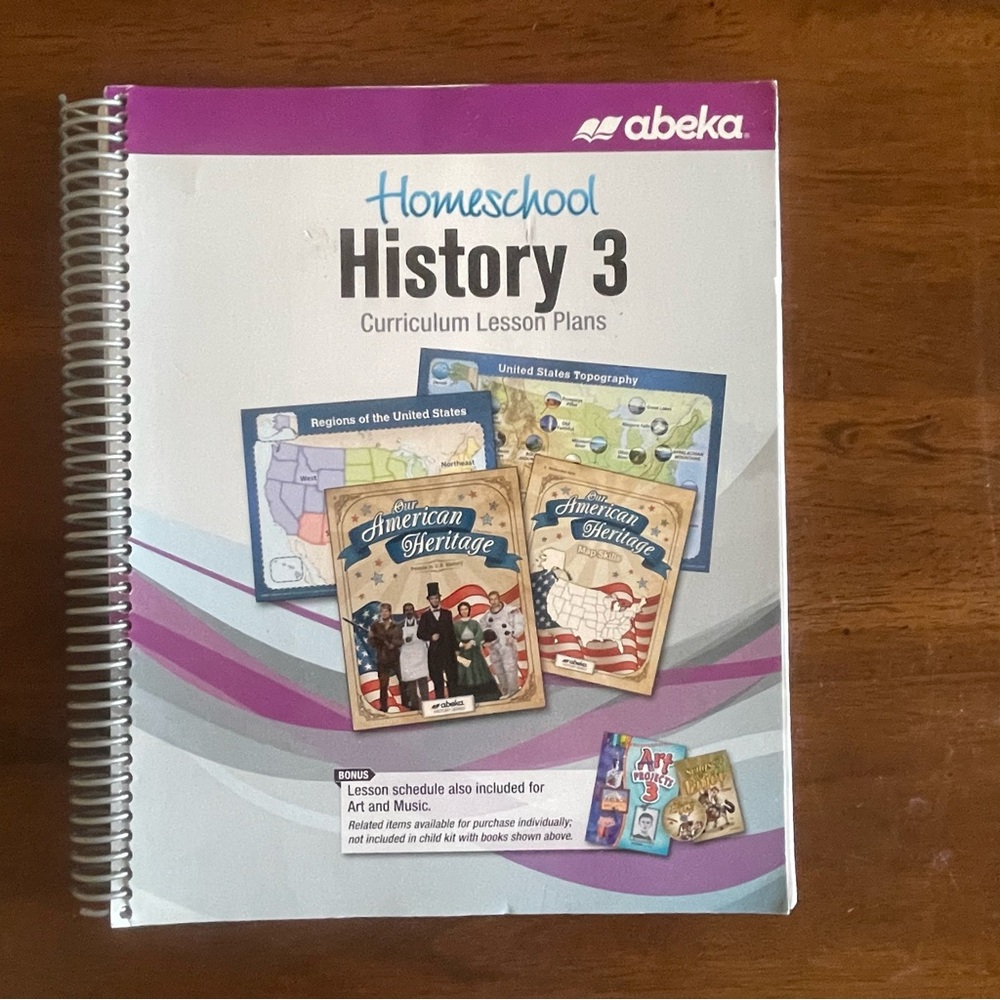 Abeka Homeschool History 3 Curriculum Lesson Plans